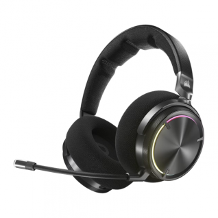 Diadema Gamer Inal&aacute;mbrica CORSAIR VIRTUOSO MAX WIRELESS | Transductores de Grafeno de 50 mm | Hasta 60 Horas de Bater&iacute;a | Dolby Atmos | Cancelaci&oacute;n Activa de Ruido | Bluetooth 5.3 / 2.4 GHz | PC / Mac / M&oacute;vil / PS / Switch | RGB | Negro | CA-9011372-WW