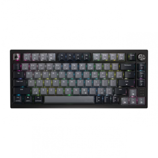 Teclado Gamer Mecánico Inalámbrico Corsair K65 PLUS WIRELESS | 75% | Switch Red CORSAIR MLX | Hot Swap | Perilla Multimedia | Hasta 266 Horas de Batería | 2.4 GHz / Bluetooth / USB-A | Inglés | RGB | Negro / Gris | CH-91D401L-NA