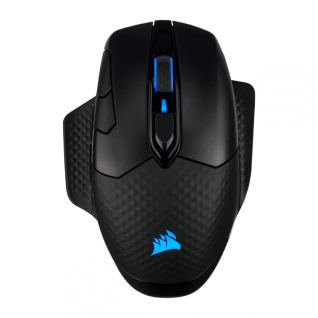 Mouse Gamer Inalámbrico Corsair DARK CORE RGB PRO SE | Hasta 24 hrs de Batería Recargable | Máx. 18,000 DPI | Sensor Óptico PixArt PAW3392 | 8 Botones Programables | Conexión 2.4GHz / Bluetooth / USB-A | RGB | Negro | CH-9315511-NA