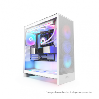 Gabinete NZXT H7 Flow RGB | Mid-Tower | E-ATX , ATX, Micro-ATX, Mini-ITX | Ventilador RGB 360mm Preinstalado | CM-H72FW-R1
