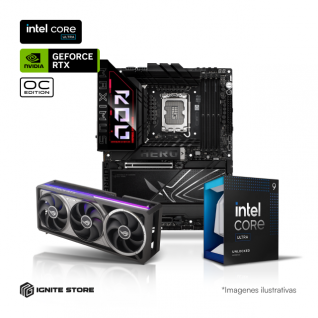 Combo Upgrade RTX 5080: Core Ultra Astral | Intel Core Ultra 9 285K + Tarjeta Madre ASUS ROG Maximus Z890 Hero + ASUS ROG Astral GeForce RTX 5080 OC Edition 