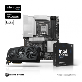Combo Upgrade RX 9070 XT: Radeon Ultra 5 PRO | Intel Core Ultra 5 245KF + Tarjeta Madre MSI PRO Z890-P WiFi + Tarjeta de Video GIGABYTE Radeon RX 9070 XT Gaming OC 