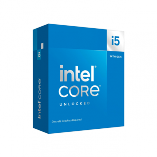 Procesador Intel Core i5-14600KF | 14 núcelos / 6 P-Cores / 8 E-Cores | LGA 1700 | 2.6 GHz (Base) / 5.3 GHz (OC) | Requiere Tarjeta de Video | BX8071514600KF