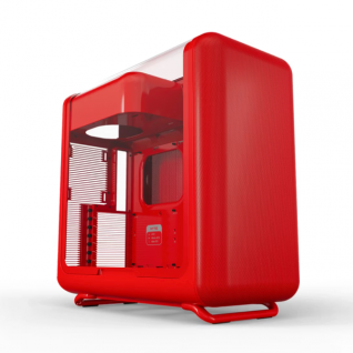 Gabinete HYTE X50 | Torre Completa | E-ATX / ATX / Micro-ATX / Mini-ITX | USB-A 3.2 / USB-C 3.2 | Cristal Templado Ac&uacute;stico | Rojo (Wild Cherry) | CS-HYTE-X50G-RR