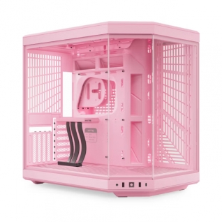 Gabinete HYTE Y70 | Media Torre | E-ATX / ATX / Micro-ATX / Mini-ITX | USB 3.2 | Cristal Templado | Rosa (Strawberry Milk) | CS-HYTE-Y70-SM