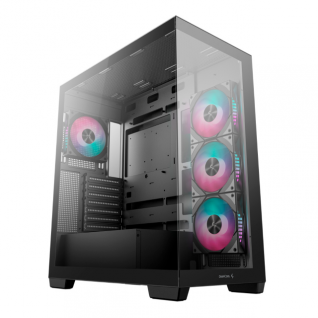 Gabinete DeepCool CG580 4F | Midi-Tower | ATX/Micro-ATX/Mini-ITX | 4 Ventiladores Instalados | Negro / R-CG580-BKADA4-G-1