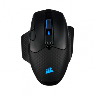 Mouse Inalámbrico Corsair DARK CORE RGB PRO | 18,000 DPI | 8 Botones Programables | Sensor Óptico | USB Inalámbrico | RGB | Color Negro |  CH-9315411-NA