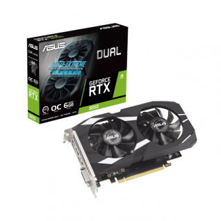 Tarjeta de Video ASUS NVIDIA Dual GeForce RTX 3050 OC | 6GB 128-bit GDDR6 | PCI Express 4.0 | DUAL-RTX3050-O6G