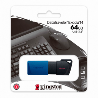 Memoria Flash USB Kingston Exodia M | 64GB | USB 3.2 | DTXM/64