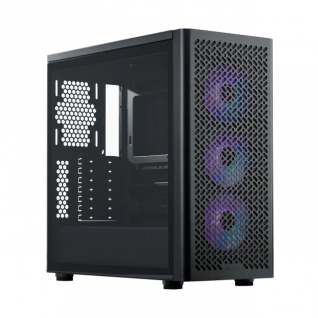 Gabinete Cooler Master Elite 502 con Fuente de 650W 80 PLUS Gold y Disipador Hyper 411 Nano ARGB | Media Torre | E-ATX / ATX / Micro-ATX / Mini-ITX | USB-C 3.2 / USB-A 3.2 | Incluye 3 Ventiladores ARGB | Cristal Templado | Negro | E502-KGNN65-SA0