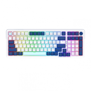 Teclado Mecánico Inalámbrico Redragon EISA K686 PRO | 96% / 98 Teclas | Switch Red |  2.4Ghz  / Bluetooth / USB-C | RGB | Inglés | K686WB-RGB-PRO