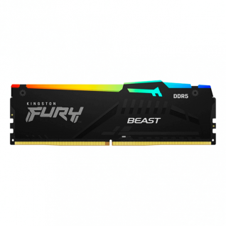 MEMORIA RAM DDR5 KINGSTON FURY BEAST RGB 32GB 5200Mhz INTEL XMP CL40 / KF552C40BBA-32