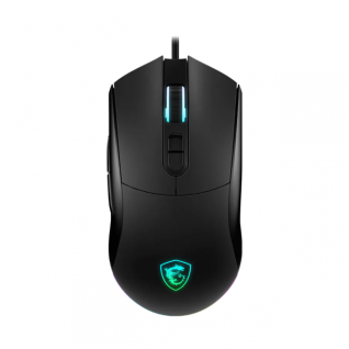 Mouse Gamer Alámbrico MSI FORGE GM320 | Hasta 12,800 DPI | Sensor Óptico de Alta Precisión | 13 Modos de RGB | Negro | FORGE GM320