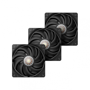 Kit de 3 Ventiladores DeepCool FT12 | 120mm | 2150 RPM | 32 dBA | 4-pin PWM | Color Negro | R-FT12-BKWPN3-G