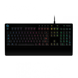 Teclado Alámbrico de Membrana Logitech G213 Prodigy | Full Size | USB 2.0 | RGB | Inglés | Color Negro | 920-008084