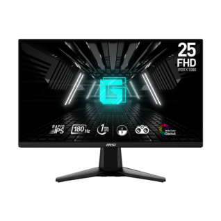 Monitor Gamer MSI G255F LCD | 24.5" | 1920 x 1080 (FHD) | IPS | 180Hz | 1ms (GtG) |  HDMI/DisplayPort | Negro | G255F