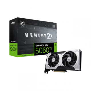 Tarjeta de Video MSI GeForce RTX 5060 Ti VENTUS 2X OC PLUS | 8GB GDDR7 | 128-bit | PCI Express Gen 5 | DisplayPort / HDMI | G506T-8V2CP