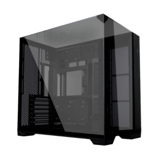 Gabinete Lian Li O11 Vision Compact | Torre Completa | E-ATX / ATX / Micro-ATX / Mini-ITX | USB-A 3.0 / USB-C 3.2 | Cristal Templado de Doble Cámara | Negro | G99.O11VPX.00