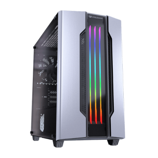 GABINETE COUGAR GEMINI M SILVER RGB MATX CRISTAL TEMPLADO - 385TMB0.0002