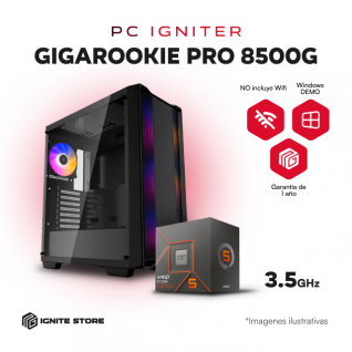 PC IGNITER GIGAROOKIE PRO R5 8500G - 16GB + 500GB SSD