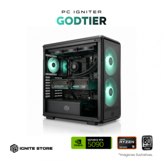 PC Gamer Igniter GodTier | AMD Ryzen 9 9950X3D2 | NVIDIA GeForce RTX 5090 32GB | 128GB RAM DDR5 | SSD 4TB