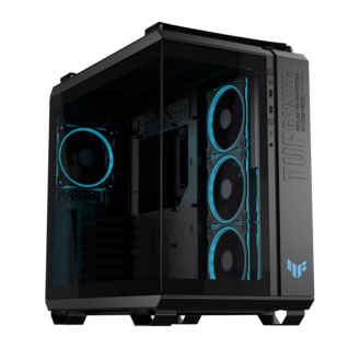 Gabinete ASUS TUF Gaming GT502 Horizon ARGB | Media Torre | ATX / Micro ATX / Mini ITX | 2 x USB A / 1 x USB C | Incluye 4 Ventiladores ARGB | Cristal Templado Panor&aacute;mico | Negro | GT502 FV/ARGB FANS/BLK/TG
