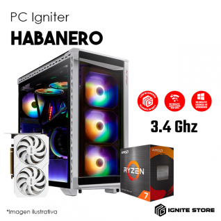PC IGNITER HABANERO - R7 5800X + RTX 3060