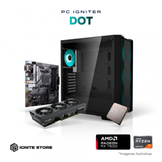 PC Igniter Dot | R7 5700X | RX 9060 XT 8GB | 32GB de RAM | SSD 1TB