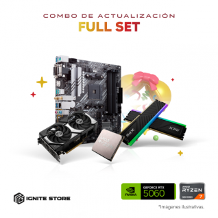 Combo de Actualización Full Set | Tarjeta Madre ASUS PRIME B550M-A AC | AMD Ryzen 7 5700X | 32GB de RAM | RTX 5060 