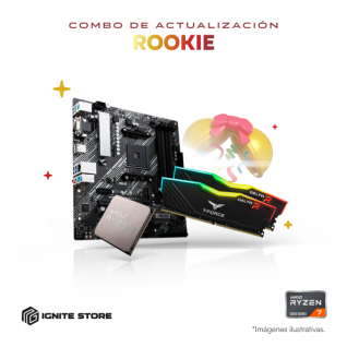 Combo de Actualización Rookie | Tarjeta Madre ASUS PRIME A520M-A II/CSM | AMD Ryzen 7 5700X | 16GB de RAM