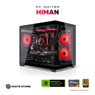 PC Gamer Igniter HiMan | AMD Ryzen 7 5700X  | NVIDIA GeForce RTX 5060 Ti 16GB | 16GB RAM DDR4 | SSD 1TB
