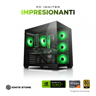 PC Igniter Impresionanti | R7 5700X | RTX 5060 Ti 8GB | 32GB de RAM | SSD 1TB