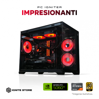 PC Igniter Impresionanti | R7 5700X | RTX 5060 Ti 8GB | 32GB de RAM | SSD 1TB