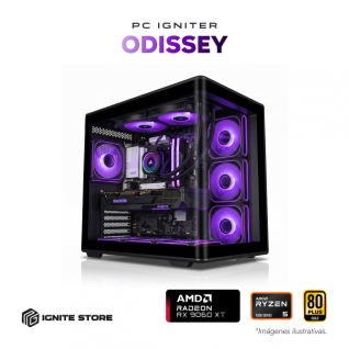 PC Gamer Igniter Odissey | AMD Ryzen 5 7600X3D | AMD Radeon RX 9060 XT 16GB | 32GB RAM DDR5 | SSD 1TB