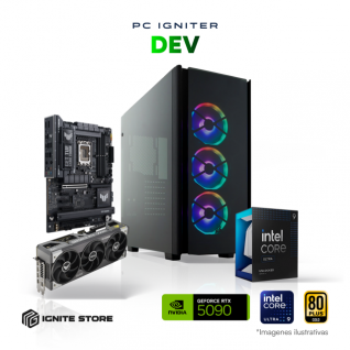 PC Igniter Dev | Core Ultra 9 285K | RTX 5090 32GB | 96GB de RAM | SSD 2TB