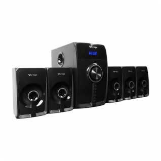 BOCINA HOME THEATER 5.1 BLUETOOTH SPB-500 - BT5.0 - REPRODUCTOR MP3 - LECTOR SD - 3.5MM AUXILIAR - CONTROL REMOTO