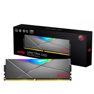 MEMORIA RAM DDR4 8GB 3200MHZ ADATA XPG SPECTRIX D50 RGB COLOR TITANIO - AX4U32008G16A-ST50