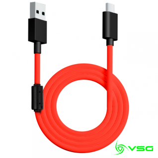 CABLE USB VSG TIPO C ROJO - VG-CABLE-AQ-RED