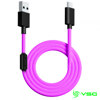 CABLE USB VSG TIPO C PURPURA - VG-CABLE-AQ-PURPLE