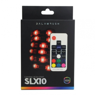 Tira de Iluminación LED RGB BalamRush - SLX10 - Control incluido - 80cm - Conexión USB - Sujeción adhesiva - BR-931564