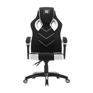 SILLA GAMER DEPORTIVA VORAGO CGC301-WH BLANCA / TELA