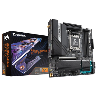 TARJETA MADRE GIGABYTE B650M AORUS ELITE AX DDR5 AMD AM5 MATX - USB-C HDMI DISPLATPORT WIFI - B650M AORUS ELITE AX