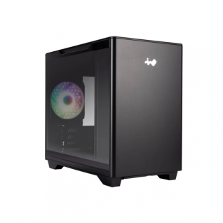 Gabinete InWin A3 | Micro-ATX /  Mini-ITX | Vidrio templado | USB 3.0 | 1 Ventilador Preinstalado | Color Negro | A3 BK 