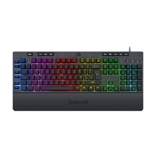 Teclado Alámbrico Redragon Shiva K512 | Full Size | Membrana | Cable Reforzado | RGB | Negro | Español | K512RGB-SP