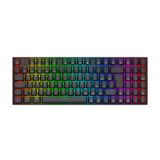 Teclado mecánico Redragon Ziggs K669 | Alámbrico | Compacto 94 teclas | Switches Red lineal | RGB | Español | Color Negro | K669-RGB