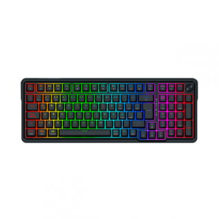 Teclado Gamer Mecánico Alámbrico Redragon EISA MAGNETIC K686 | 96% | Switches Magnéticos | Gasket Mount | Perilla de Volumen | Español | RGB | Negro | K686RGB-M-SP