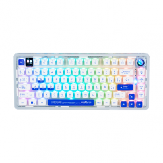 Teclado Mecánico GameFactor KBG800 | Inalámbrico |  75% | Switch Gray | Sistema Gasket | RGB | Mini Pantalla LED Multimedia | KBG800