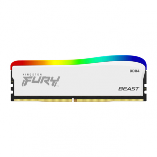 MEMORIA RAM DDR4 8GB 3200MT/s KINGSTON FURY BEAST RGB BLANCO | KF432C16BWA/8