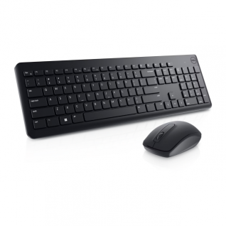 Kit de Teclado y Mouse Inal&aacute;mbrico Dell KM3322W | Membrana | Completo / 100% | Resistente a Salpicaduras | Sensor &Oacute;ptico | 1000 DPI | Conexi&oacute;n 2.4 GHz / USB | Bater&iacute;as Incluidas | Espa&ntilde;ol | Negro | KM3322W-R-LTN