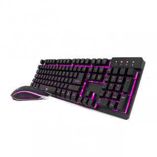 Kit de Teclado y Mouse Vorago SG KM-500 | Cuerpo Iluminado | Teclas Multimedia | Anti-Ghosting | 3200DPI | KM-500